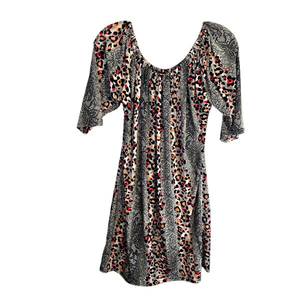 Tiana Medium Brown Women's Short  Sleeve Maxi BOHO Dress Miss Size 8 10 - Picture 4 of 5